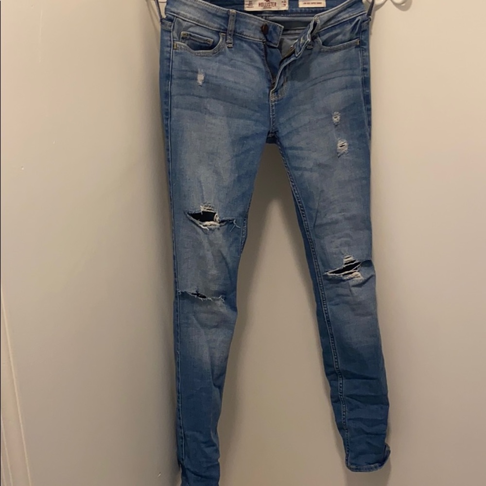 hollister skinny jeans medium wash